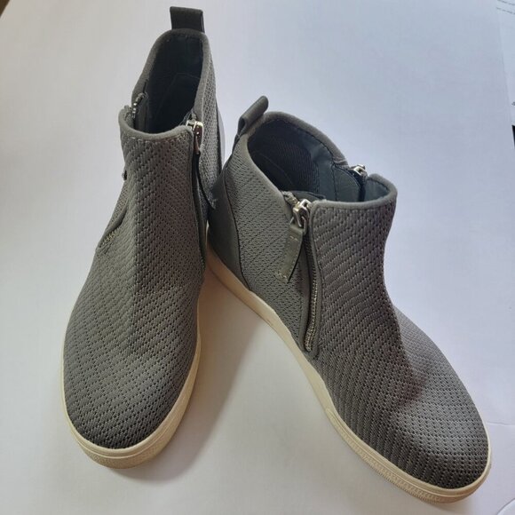 Steve Madden platform knitted sneaker wedge in grey Size 7M - Picture 3 of 12